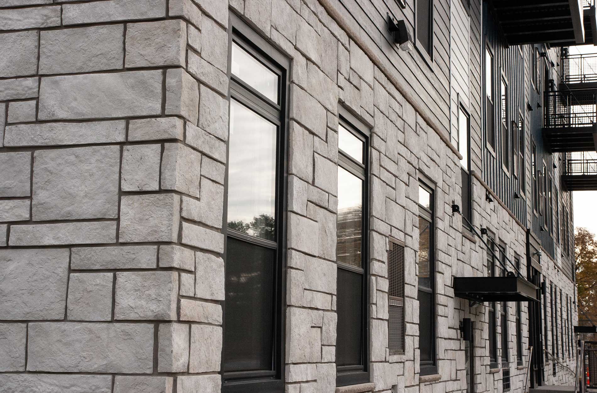 Exterior Yorkshire Profile - Exterior of building with multiple windows and balconies above