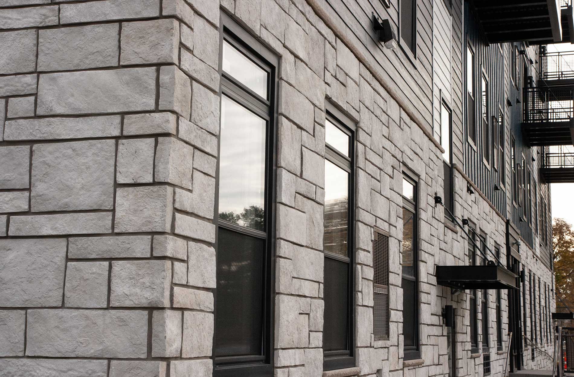 Exterior Yorkshire Profile - Exterior of building with multiple windows and balconies above