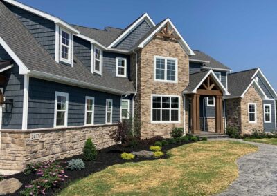 a home exterior featuring Casa di Sassi's Terracina Blend.