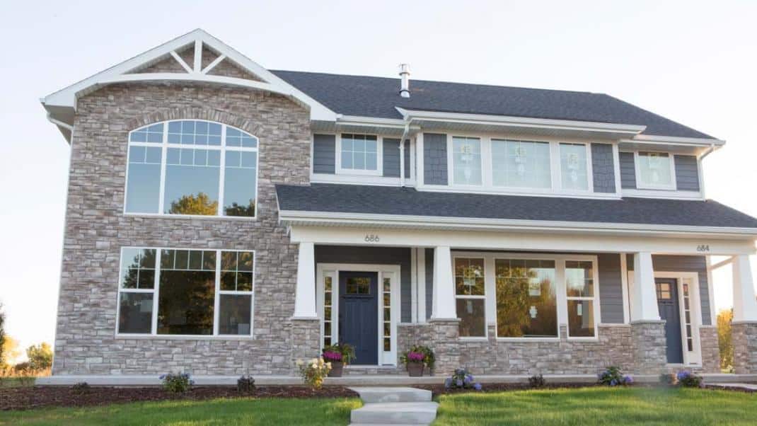 Stone Veneer Siding Home Exterior