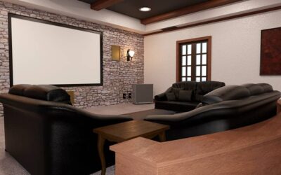 Stone Veneer for Luxurious Home Theaters